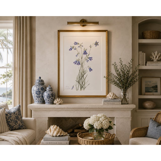 Not Yet Made - Made To Order Fringed Gentian, Vintage Botanical Art Print Reproduction by Mary Vaux Walcott, 40" X 60" For Sale - Image 5 of 11