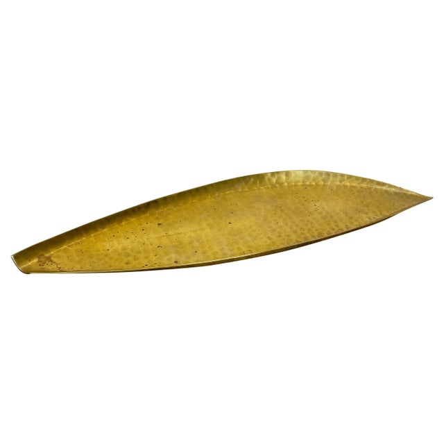 Large Brass Shell Plate by Auböck & Hagenauer, Germany, 1950s For Sale - Image 12 of 12
