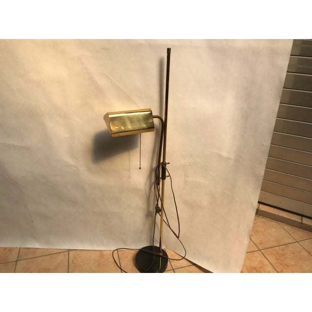 Adjustable Brass Floor Lamp on Granite Base, 1970s For Sale - Image 6 of 18