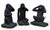 Striking life-size set of the classic “Three Wise Monkeys,” symbolizing see no evil, hear no evil, speak no evil. Each...