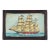 Vintage Folk Art Ship Painting on Carved Wooden Panel For Sale