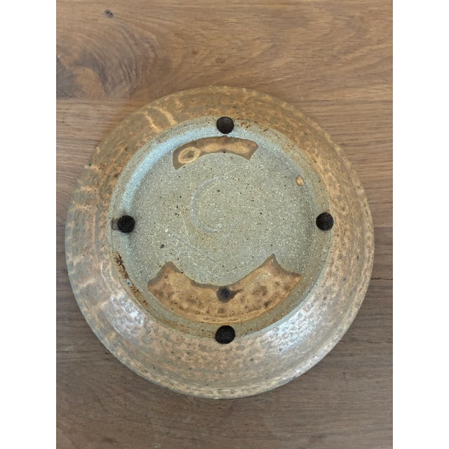 Vintage Green Studio Ceramic Pottery Bowl For Sale - Image 11 of 11