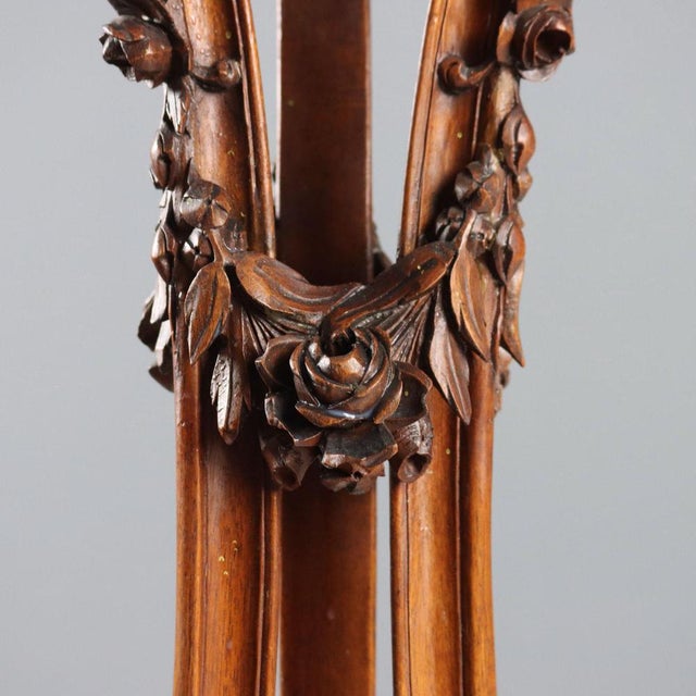 Walnut Plant Stand, Italy, Late 19th Century For Sale - Image 6 of 11