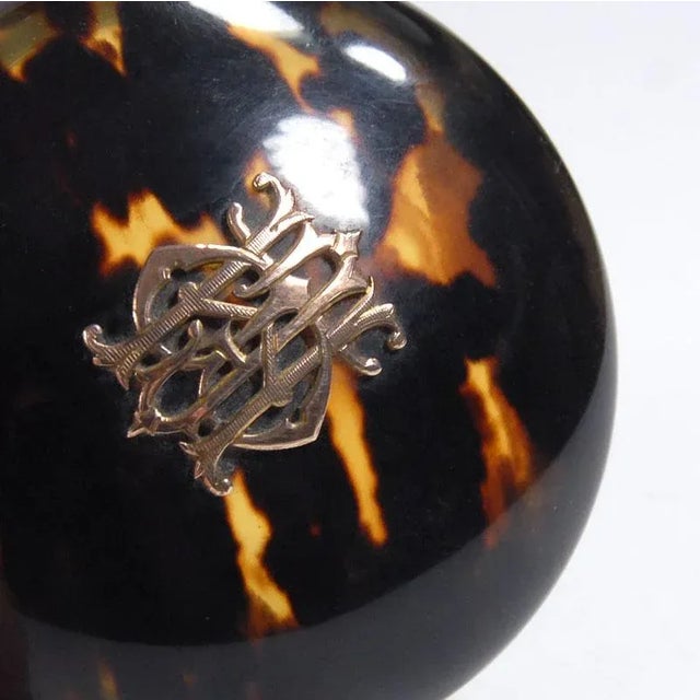 19th Century Edwardian Faux Tortoiseshell Small Container by J.C. Vickery, 1890s For Sale - Image 5 of 11