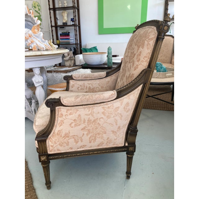 1960s French Louis XVI Style Club Chair-2-John Elgin Woolf For Sale - Image 5 of 11