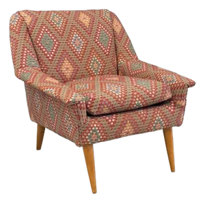 1960s Maple Mid Century Modern Lounge Chair