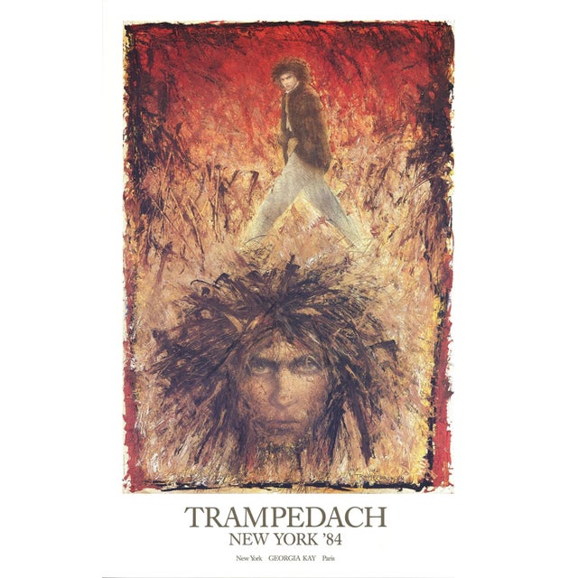 1980s 1984 Kurt Trampedach 'New York '84' Contemporary Denmark Offset Lithograph For Sale - Image 5 of 5