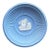 Mid 20th Century Wedgwood Blue Jasperware Small Cupid Dish With Classical Figural Relief For Sale