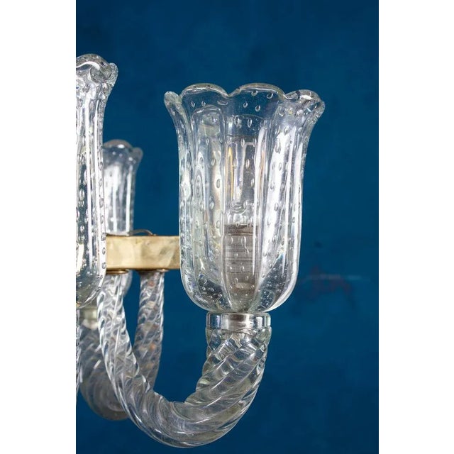1940s Art Deco Chandelier by Barovier & Toso For Sale - Image 5 of 15