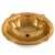 Traditional Sherle Wagner Gilt Scalloped Empire Over-Edge Sink | Luxury Italian Vanity Basin For Sale - Image 3 of 7