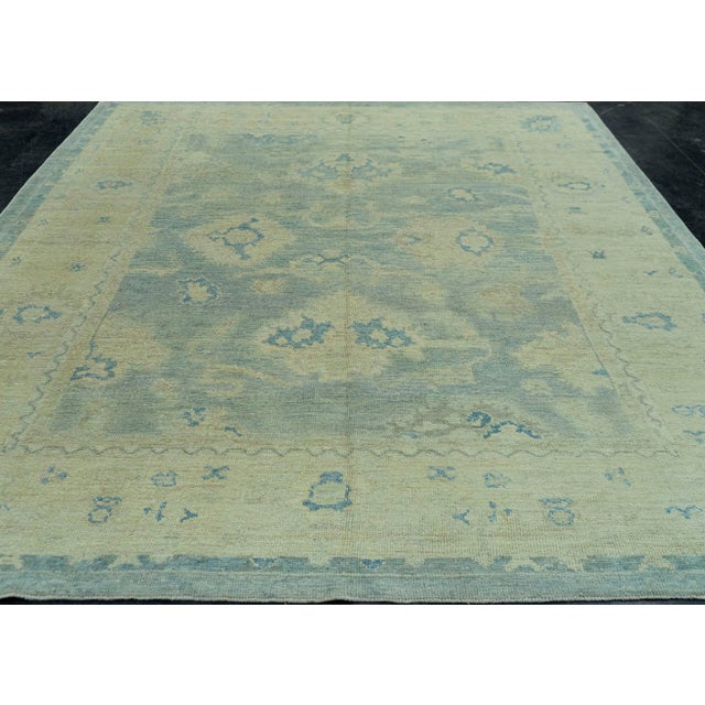 Turkish Oushak Rug 9'1" x 10' #19073 Explore a curated collection of hallway runners, wool rugs, and handmade masterpieces...