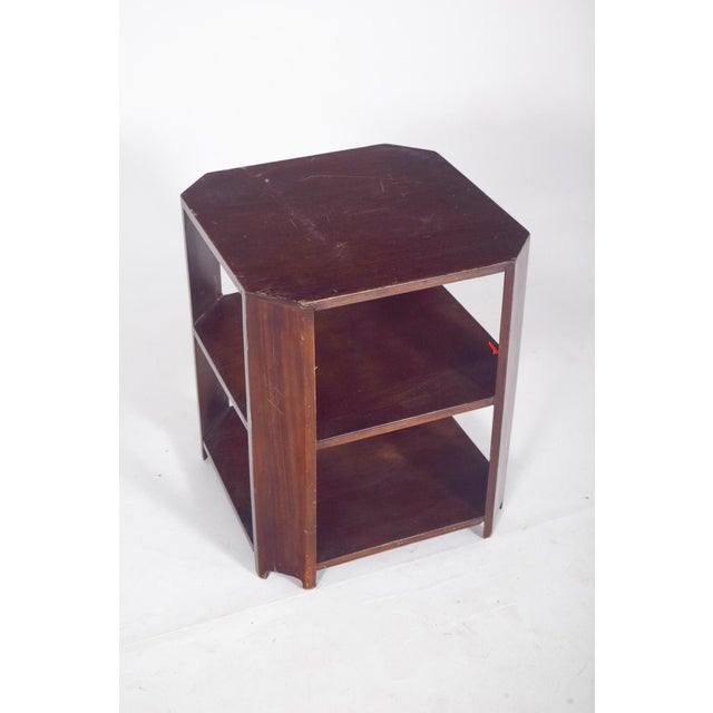 1920s Art Deco Side Table in Walnut, 1920s For Sale - Image 5 of 8