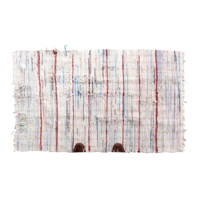 Vintage Striped Farmhouse Rag Rug Chairish
