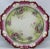 1884-1909 Moritz Zdekauer M Z Austria Pink Roses Design Porcelain Plate For Sale - Image 4 of 13