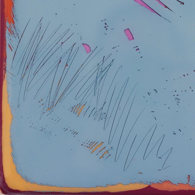 Wood The Window 368 - Modern Shiny Resin Minimalist Earthy Cool Dual Tone Artwork by Ricky Hunt For Sale - Image 7 of 9