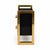 Not Yet Made - Made To Order Black Glass and Brass Bedside Tables with Two Drawers from Justfurnituress SRL, Set of 2 For Sale - Image 5 of 10