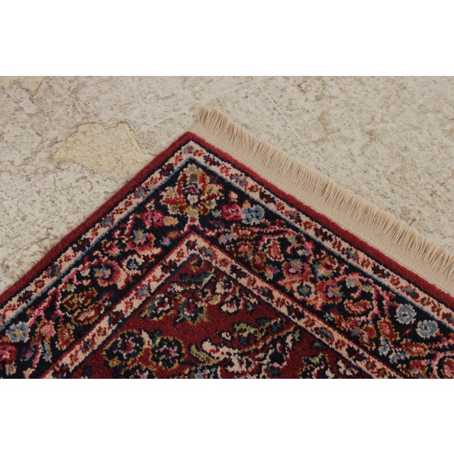 Karastan Red Sarouk Approx: 2’6” X 4’3” Area Rug For Sale - Image 9 of 14