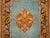 Rare Electric Blue Field Antique Turkish Melas Small Early 20th Century Rug - 3'2" x 5'7" For Sale - Image 4 of 6