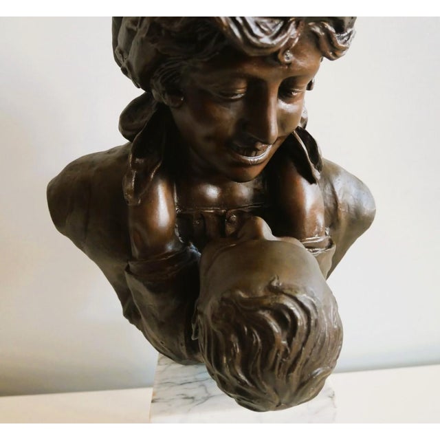 Metal Unidentified, Maternity Bust, Late 19th Century, Bronze For Sale - Image 7 of 18