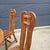 Wood Brutalist Dining Set from De Puydt Belgium 1970s, Set of 5 For Sale - Image 7 of 14
