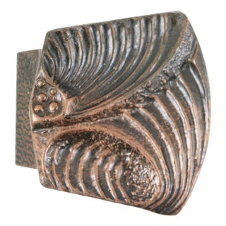 Brutalist Brass Push and Pull Front Door Handle, 1970s For Sale