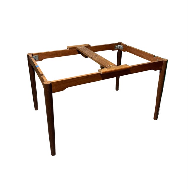 Vintage Danish Teak Draw Leaf Mid Century Modern Dining Table For Sale - Image 13 of 13
