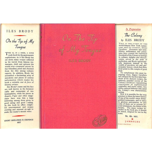 Paper "On the Tip of My Tongue: A Book for the Gourmet" 1946 Brody, Iles For Sale - Image 7 of 8