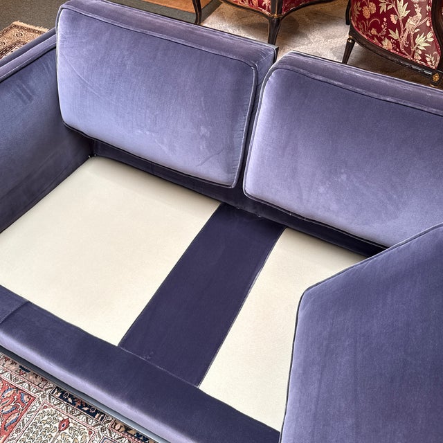 Donghia Hudson Sofa in Holly Hunt Velvet For Sale - Image 11 of 12