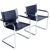 Animal Skin S34 Armchairs in Chromed Steel by Mart Stam for Thonet, 1950s, Set of 2 For Sale - Image 7 of 7