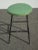 Vintage French Country Farmhouse Chic Rustic Green Stool For Sale In Los Angeles - Image 6 of 13
