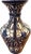 1930s French Hand-Painted Blue & White Terracotta Vase | Montpellier Pottery For Sale - Image 4 of 7