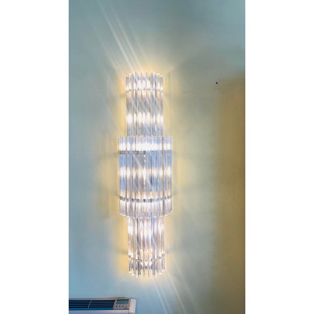 Wall Lamp in Murano Glass, 1970, Set of 2 For Sale - Image 4 of 8