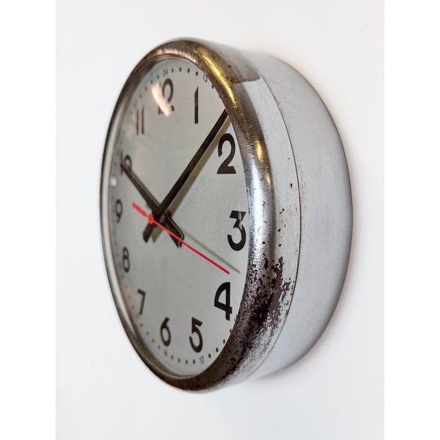 Mid-Century Modern Vintage Wall Clock from PAl, 1950s For Sale - Image 3 of 18