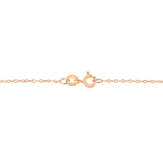 Contemporary AGS Certified 10K Rose Gold 1/5 Cttw Bezel Set Round Diamond Solitaire 16-18" Adjustable Pendant Necklace (I-J Color, VS1-VS2 Clarity) For Sale - Image 3 of 6