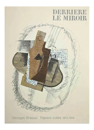 Cover for Behind the Mirror, Lithograph, George Braque, 1963