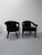 Vintage Tufted Leather Barrel-Back Tub Armchairs, Pair, C. 1970s For Sale - Image 11 of 18