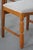 Vintage Razorblade Dining Chairs in Oak and Mohair by Henning Kjærnulf, 1960s, Set of 6 For Sale - Image 18 of 18