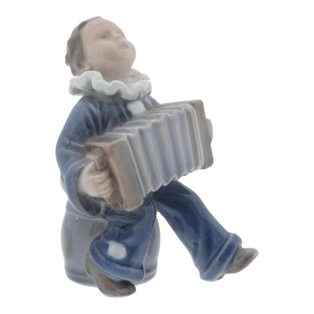 Late 20th Century Child With Accordion Figurine by Royal Copenhagen For Sale