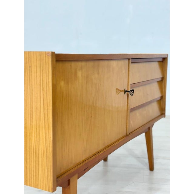 Brown Mid-Century Sideboard or Chest of Drawers, 1960s For Sale - Image 8 of 11
