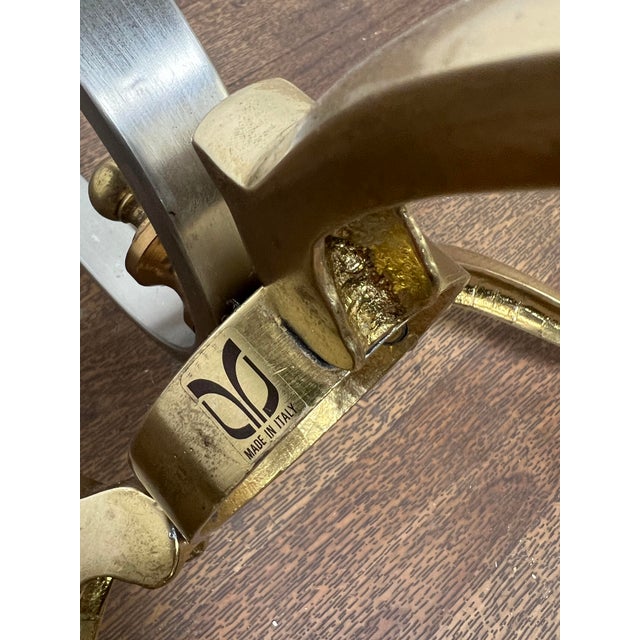 C. 1960s Italian Mixed Metal Valet Stand With Horse and Hooves Motif For Sale - Image 9 of 9