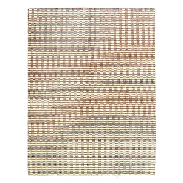 Multi Color Hand Knotted Modern Rug For Sale - Image 4 of 7