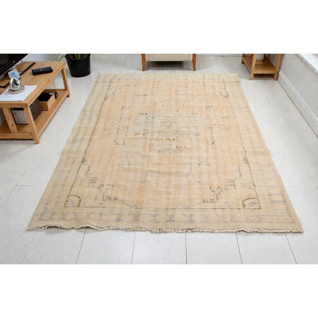 Textile 1950s Ethnic Vintage Wool Carpet For Sale - Image 7 of 10