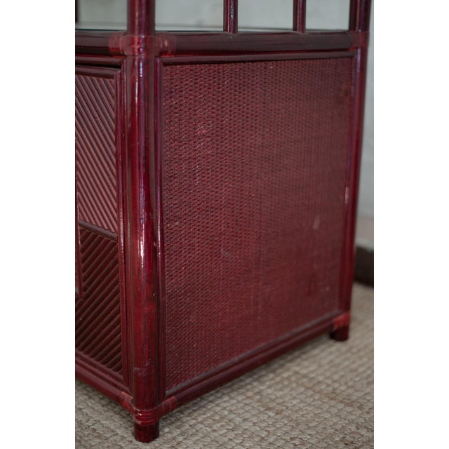 Lacquered Arched Bookcase, 1980s For Sale - Image 13 of 14