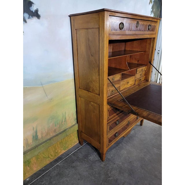 Louis Xvi Period Secretary in Marquetry For Sale - Image 10 of 13