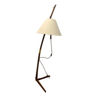 Vintage Dornstab Floor Lamp by A. Pöll for J.T. Kalmar, Vienna, Austria For Sale