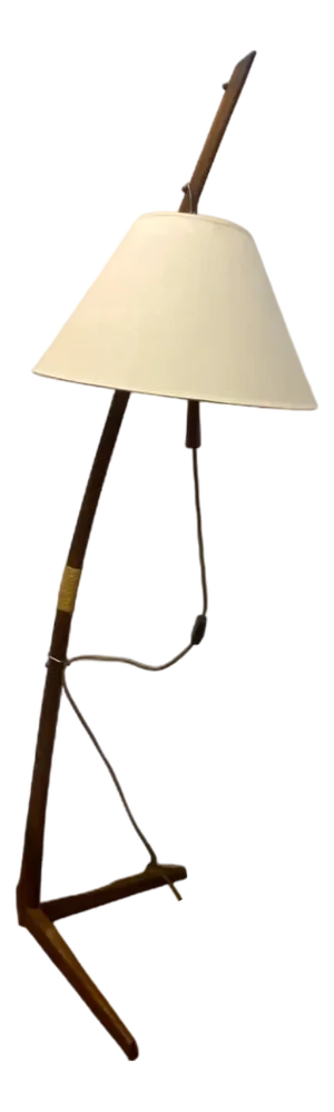 Vintage Dornstab Floor Lamp by A. Pöll for J.T. Kalmar, Vienna, Austria