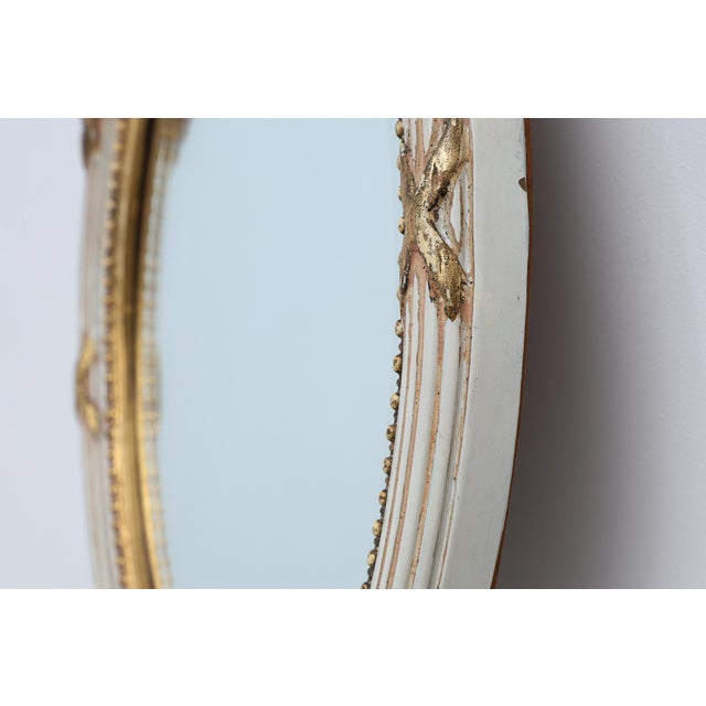 Louis XVI Baroque Style Mirror in Carved Wood, France, 1950s For Sale - Image 10 of 12