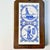 Mid 20th Century Gustavian Boho Chic Delft Style Tile & Wood Trivet. For Sale - Image 11 of 11