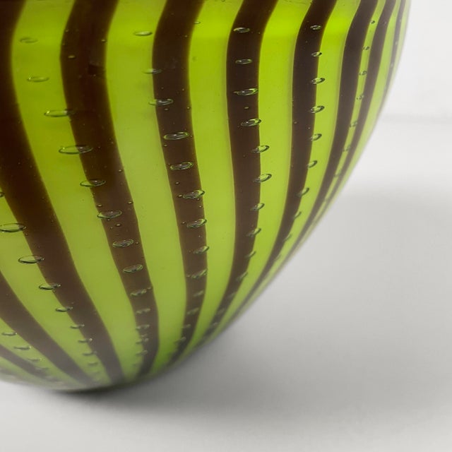 Forest Green Mid-Century Modern German Centerpiece in Green Glass by Rosenthal, 1940s For Sale - Image 8 of 12