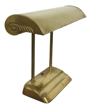 Miller Co. Vintage Industrial Streamline Fluorescent Brass Desk Lamp